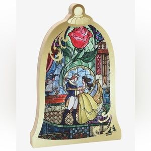 NWT Disney Beauty And The Beast 8 1/2 In Block Art